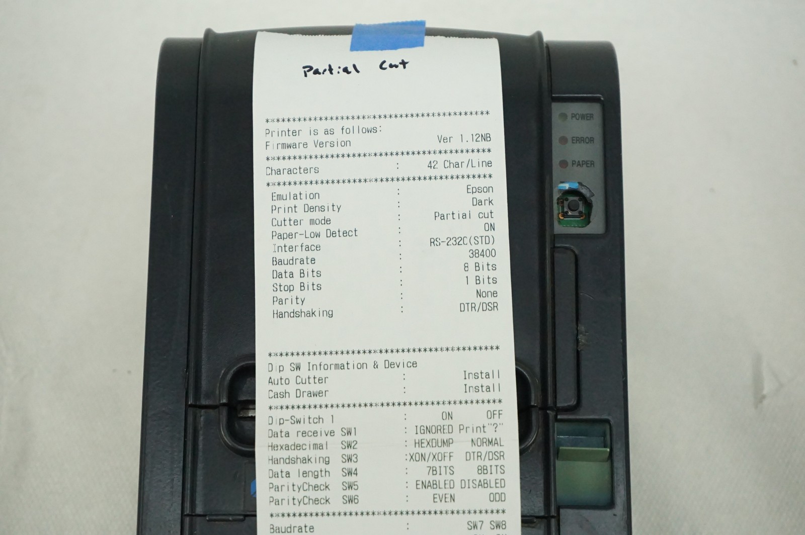Verifone RP-300 Thermal Receipt Printer for Ruby Topaz Partial Cut