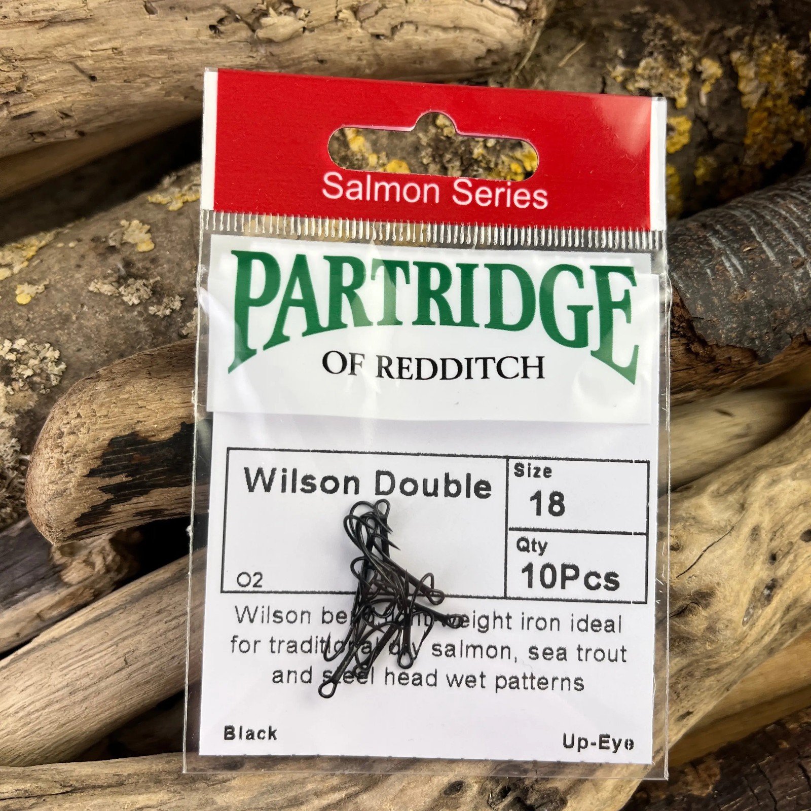 Partridge Salmon O2 Wilson Low Water Double Hooks for traditional patterns