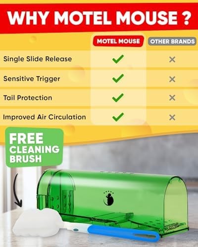 Motel Mouse Humane No Kill Mouse Traps Live Catch & Release - 4 Pack | Kid & ...