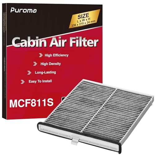Cabin Air Filter with Activated Carbon, Replacement for CF11811, MCF811S
