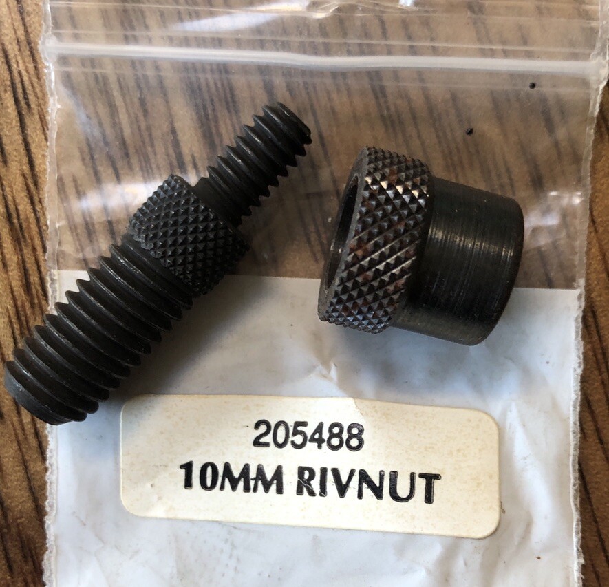 New - Huck Fasteners  205488 Rivnut adaptor 10mm HK 150A Riveter AK 175A hand