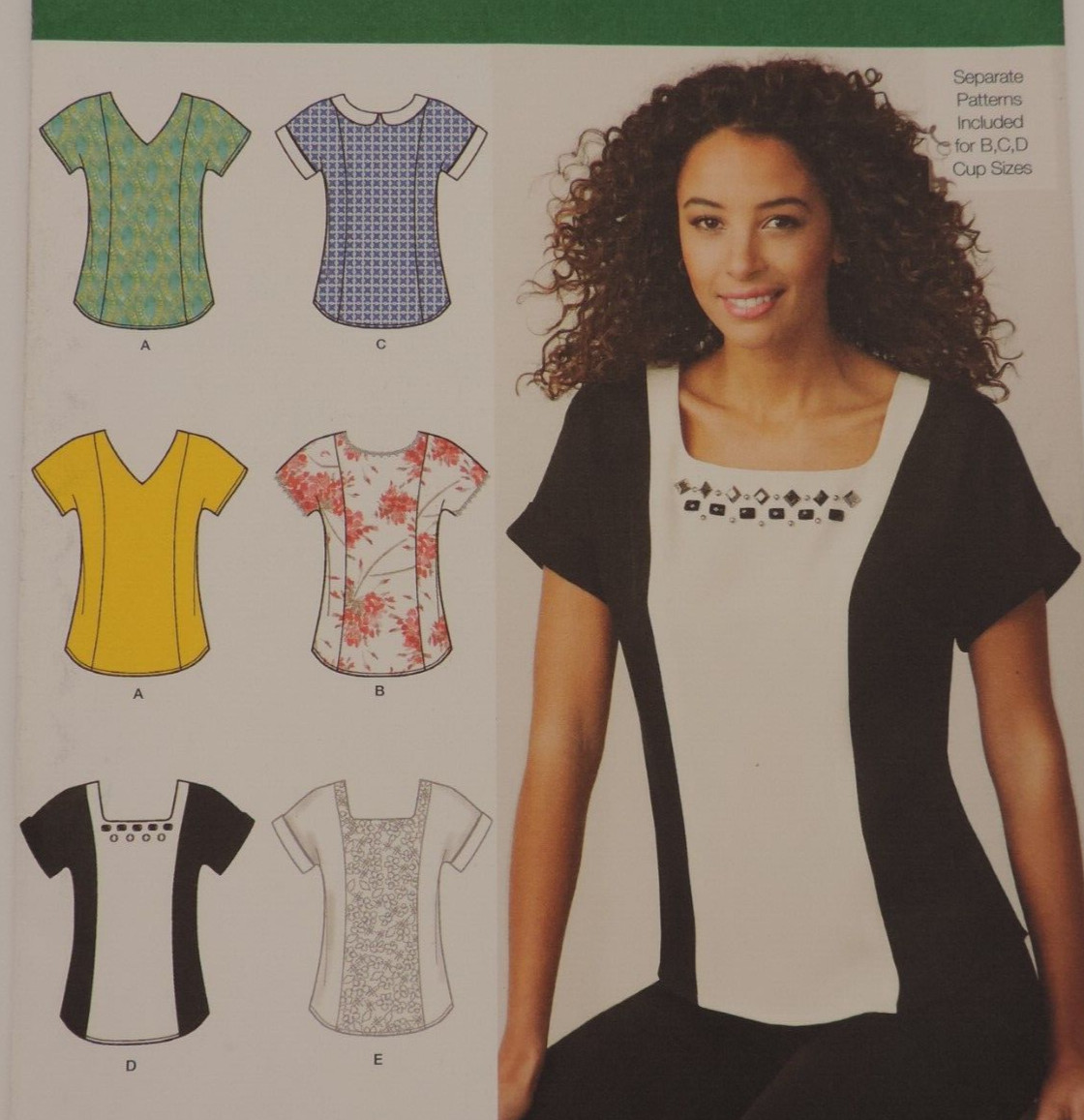 Simplicity 1316 Miss Pull-on Blouse/Shirt/Scrubs Size 6 - 14 B: 30.5 - 36" Uncut