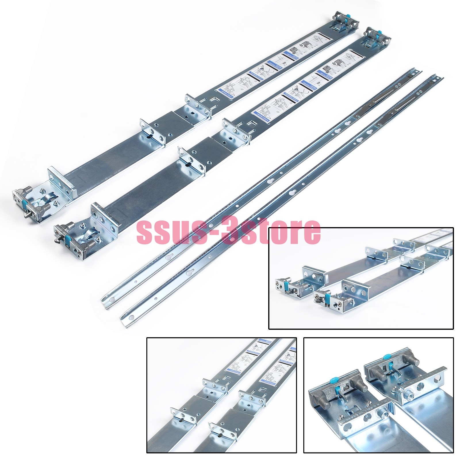 1U Short Rails Kit for Dell PowerEdge R640 R630 R620 R440 R430 R420 R330 R340
