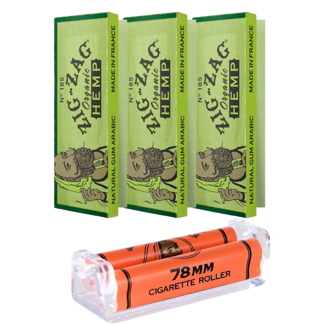 ZIG-ZAG Rolling Papers Organic  1 1/4 (3 Booklets) + Zig-Zag Premium 78mm