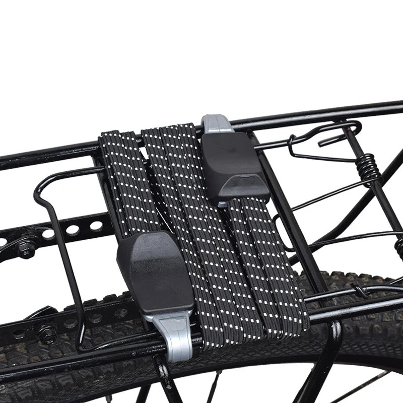 Bicycle Luggage Rope Elastic Carrier Rack Strap Hook MTB Bike Bag Accessory