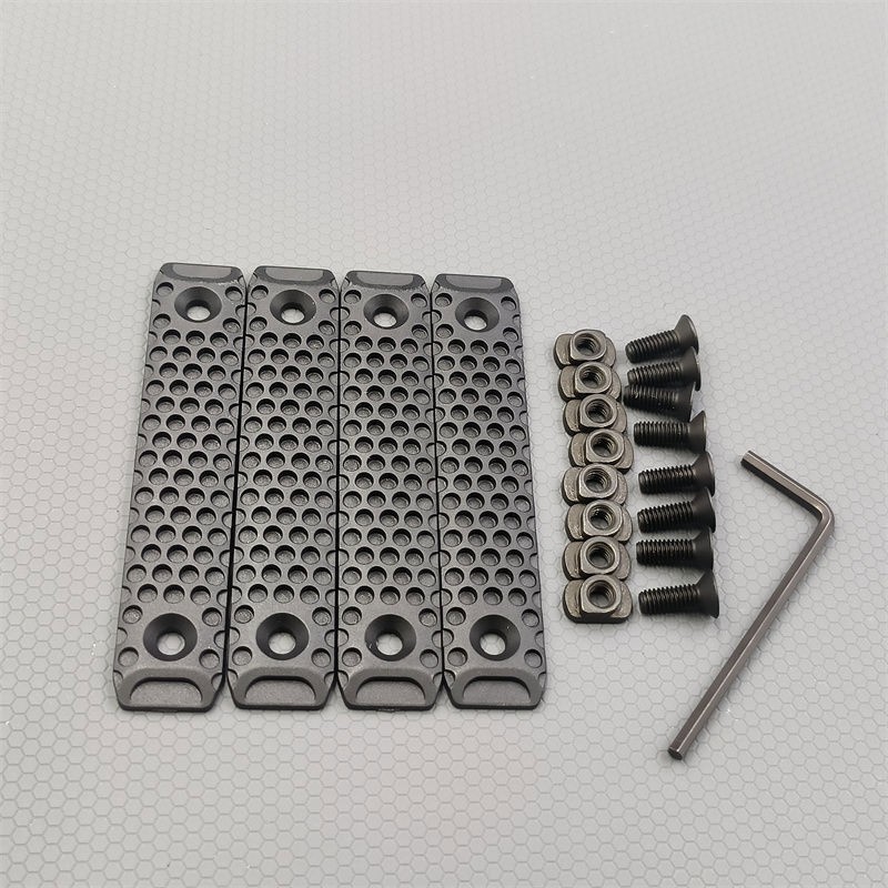 4pcs MLOK Rail Hand Protection Rail Cover Panel for M-lok System 80MM