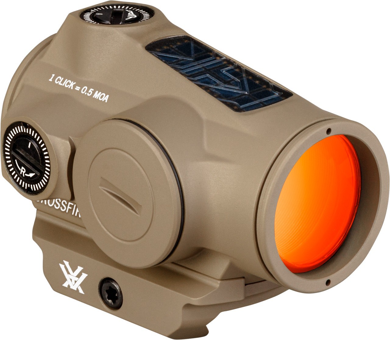 Vortex Crossfire II Solar 2 MOA Red Dot Sight - Tan (CF2-RD2-SLR-T)