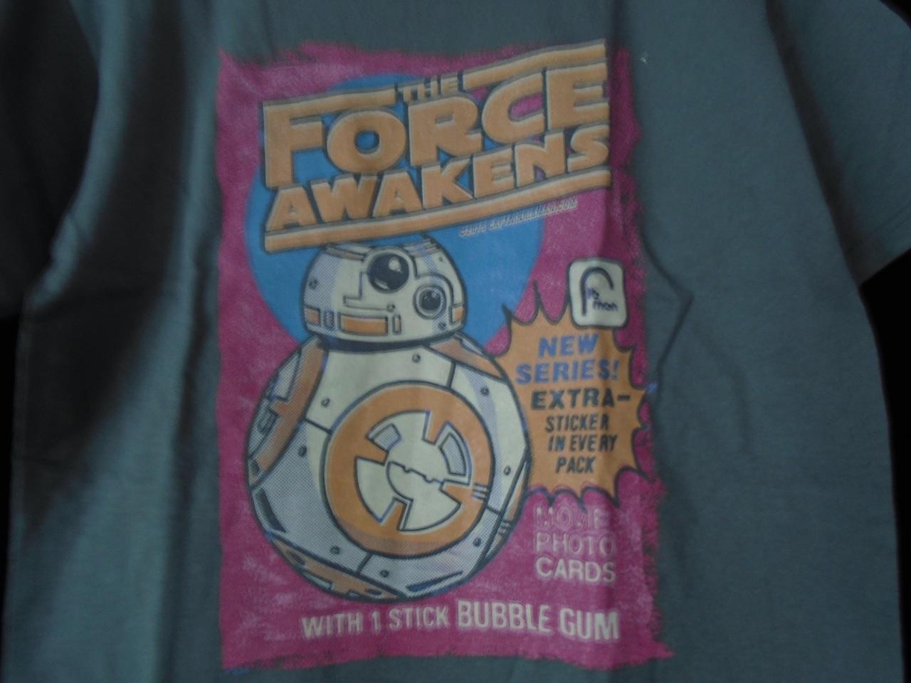 TeeFury Star Wars SMALL "Friendly Droid" Force Awakens Parody Shirt CHARCOAL