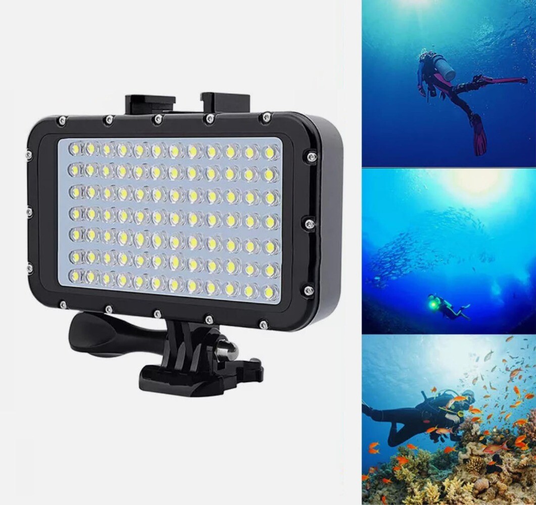 84 LED Light Underwater Diving Spot Lamp for GoPro Hero 13 12 11 10 9 8 7 6 5 4