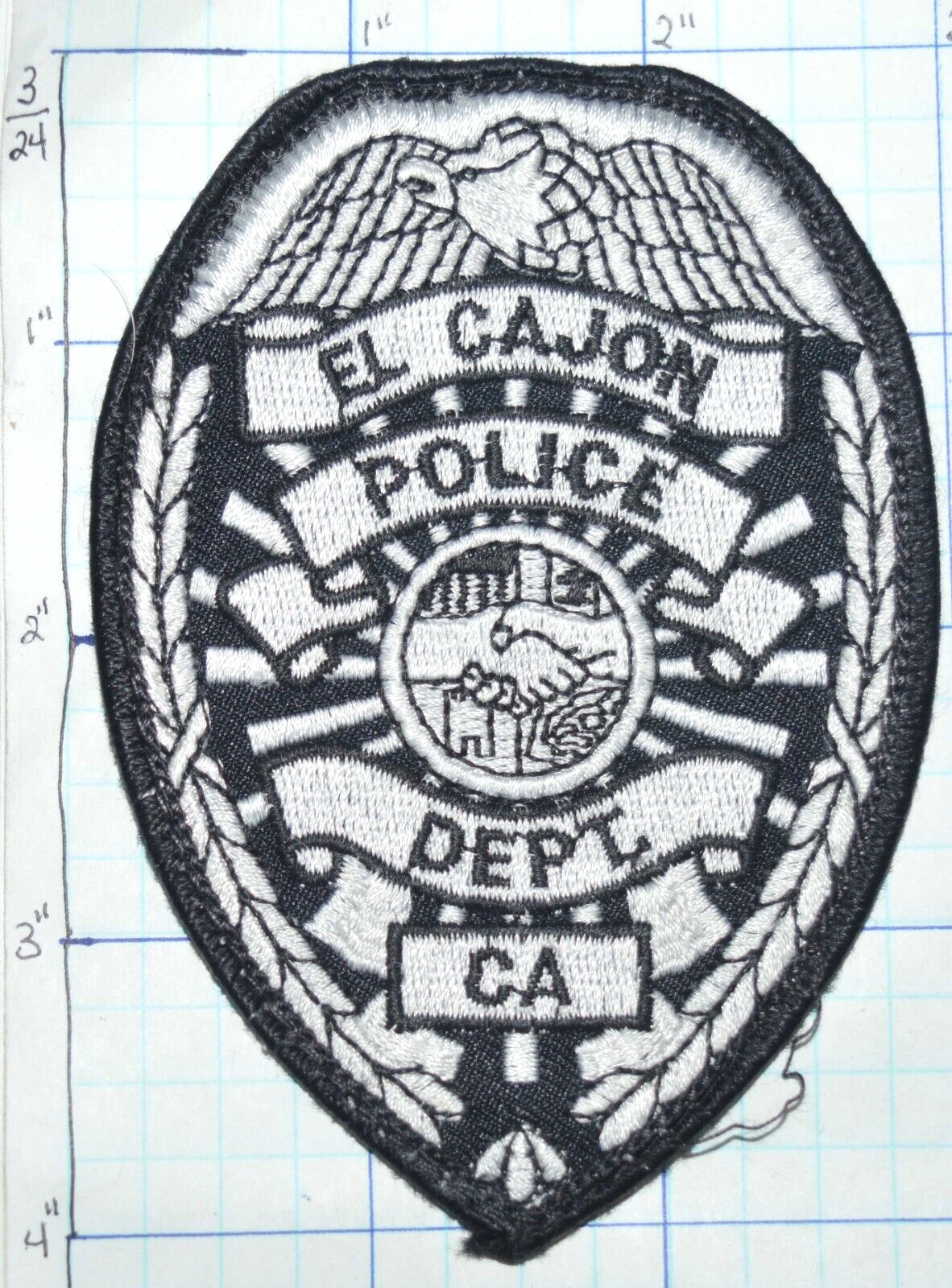 CALIFORNIA, EL CAJON POLICE DEPT SUBDUED PATCH