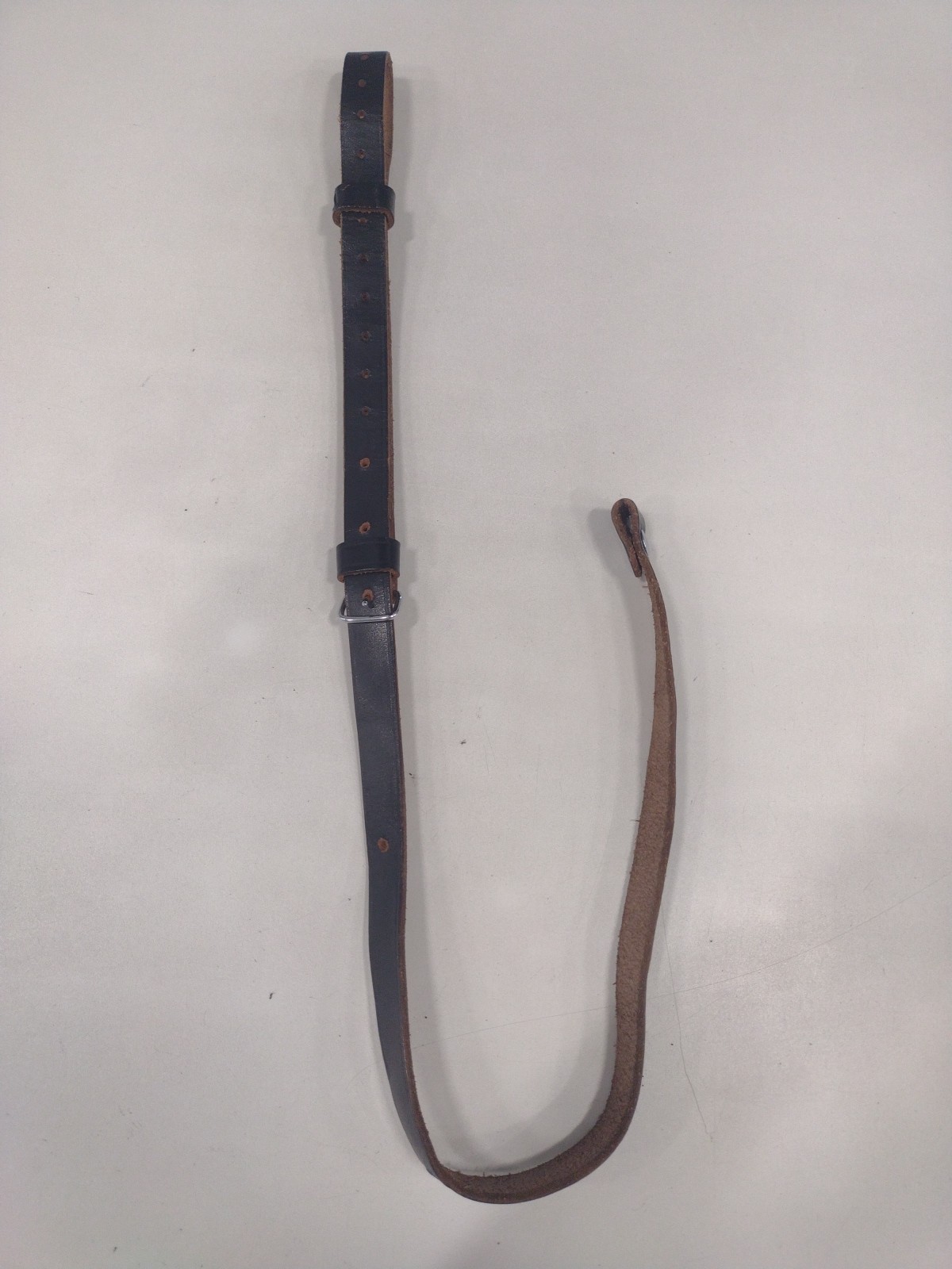 Vintage Black Leather Rifle Sling Military War Hunting Western Safari Police