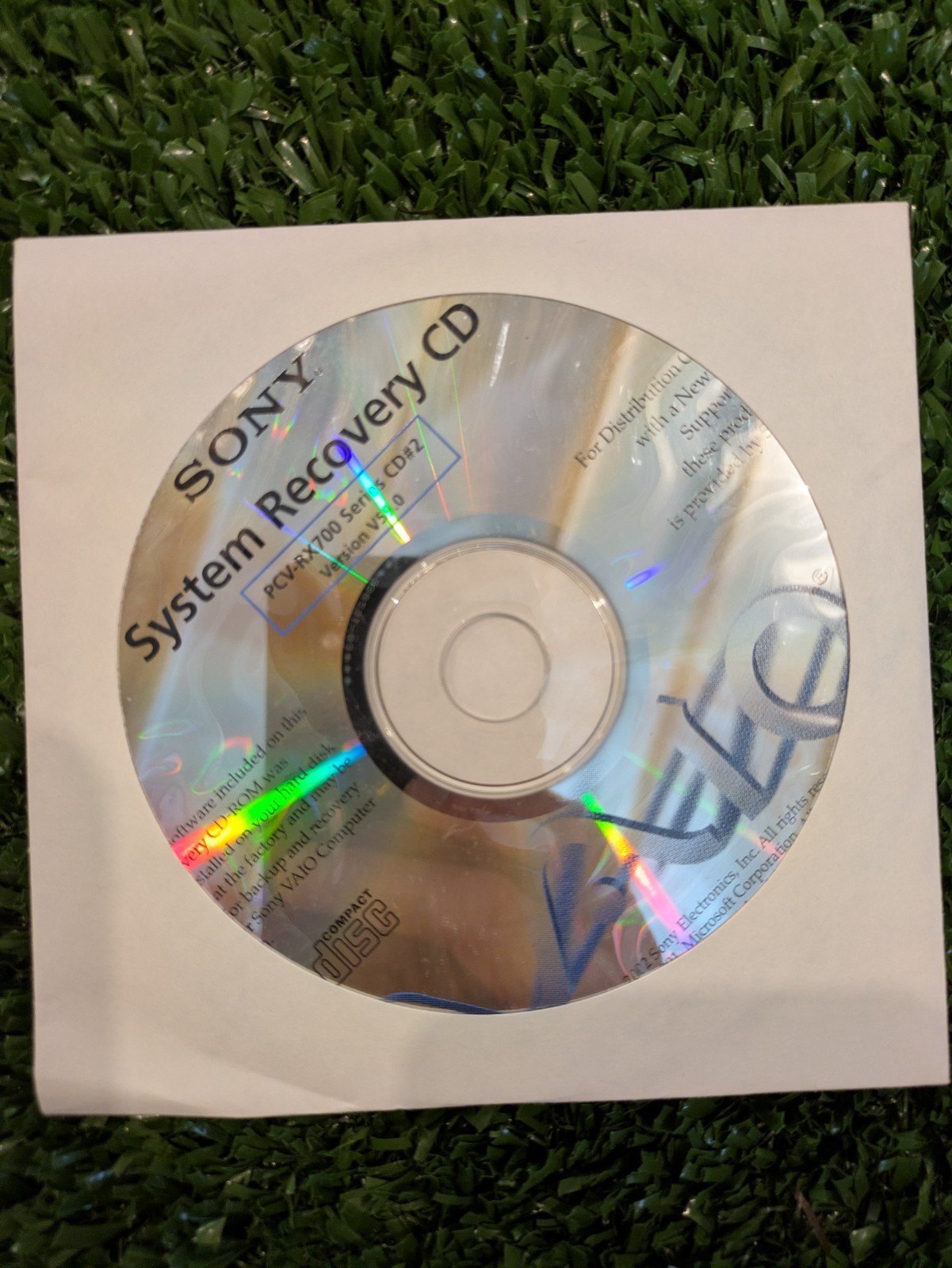 Sony VAIO System Application Recovery CD's PCV-RX700 2002 VINTAGE PC