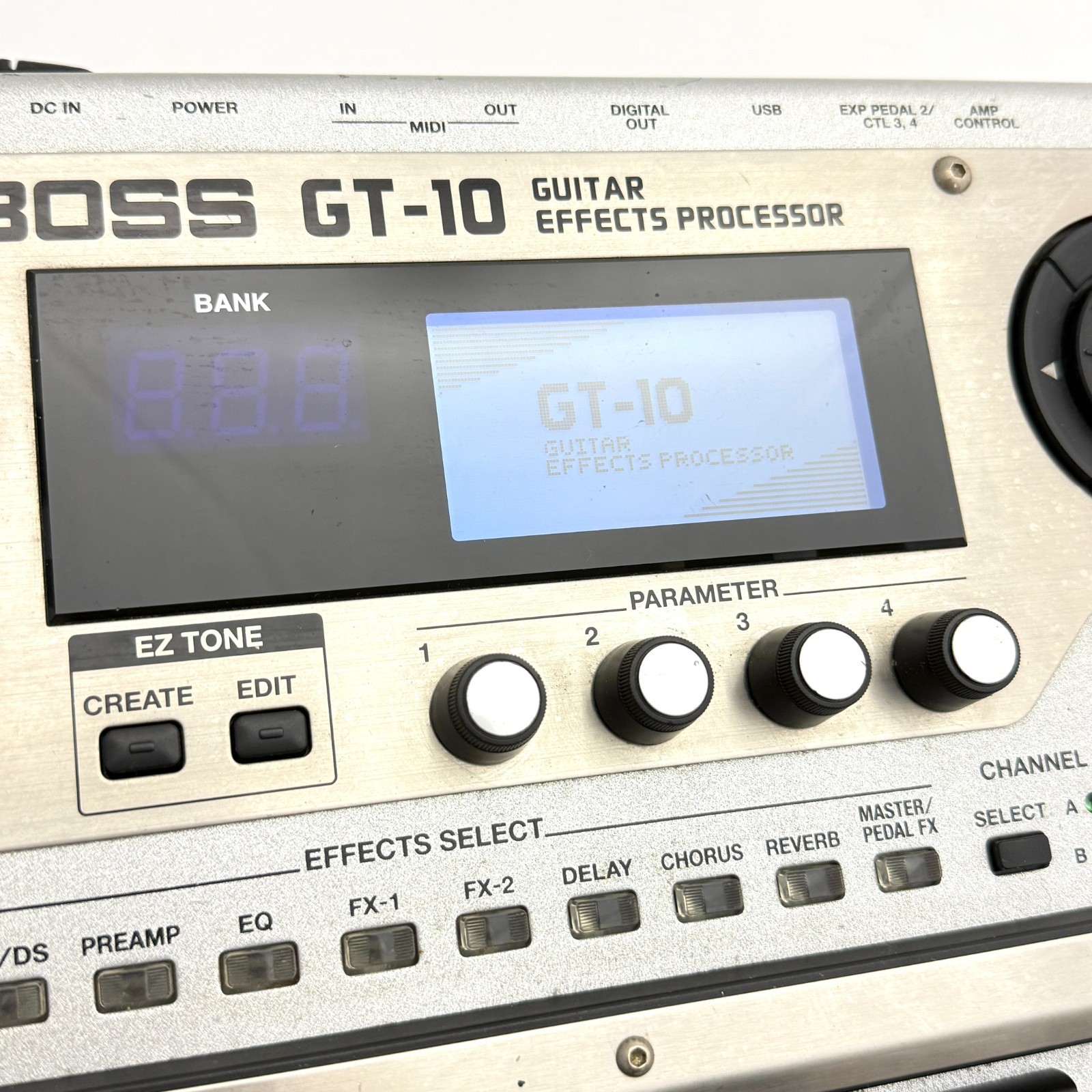 Boss GT-10 Guitar Multi Effects Floor Processor Pedal Board With Adapter #0200