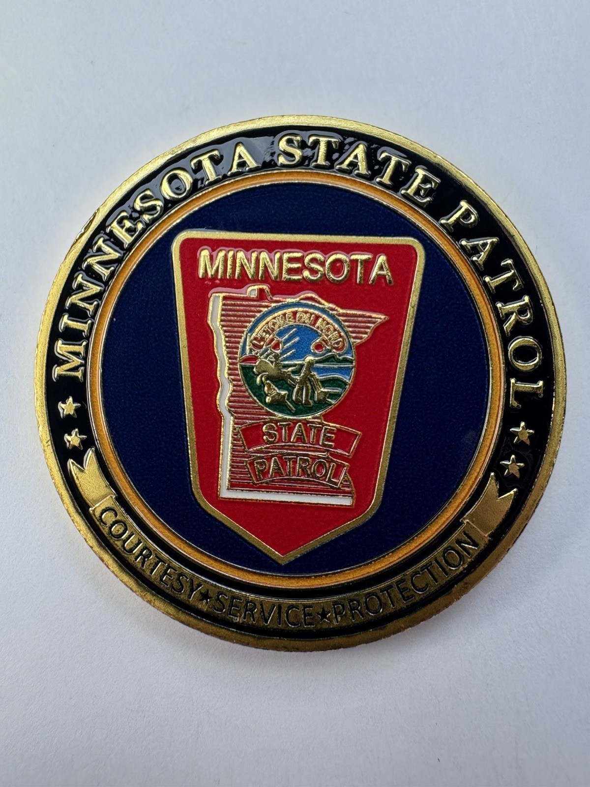 Minnesota State Patrol Police Challenge Coin