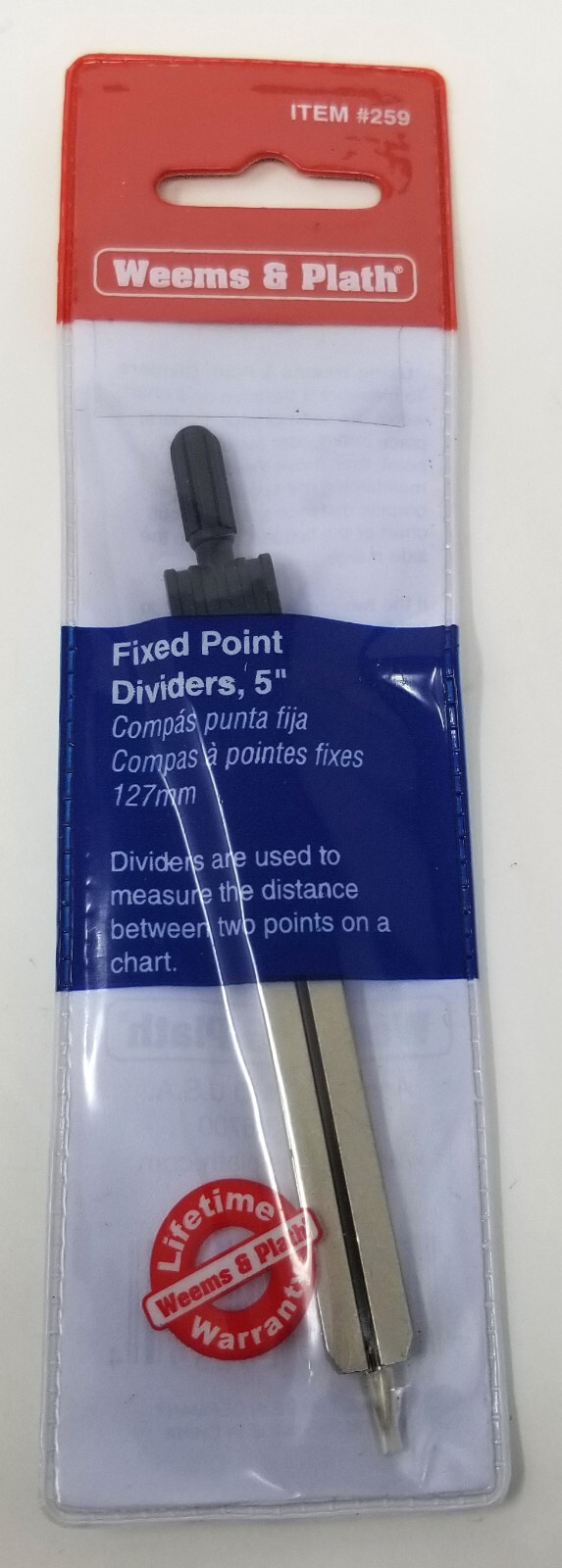 Weems & Plath Fixed Point Divider 5 Inch # 259
