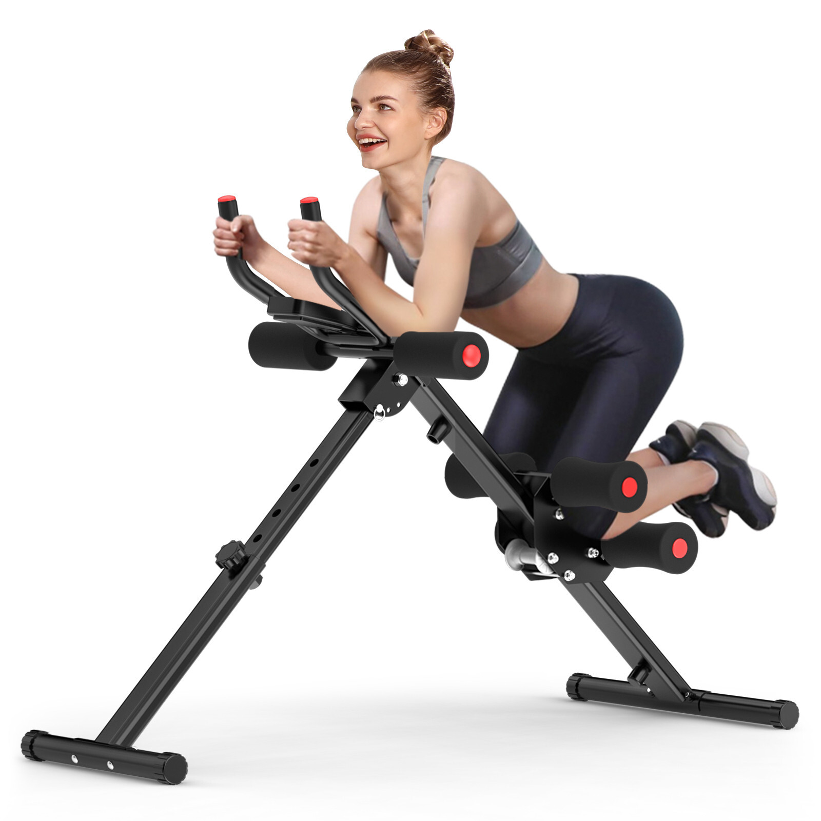 AB Workout Machine Abdominal Trainer Foldable Ab Cruncher Strength Training