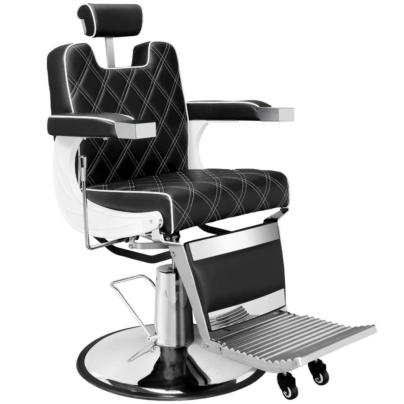 Hydraulic Vintage Barber Chair for Barbershops and Beauty Salon 145° Recline