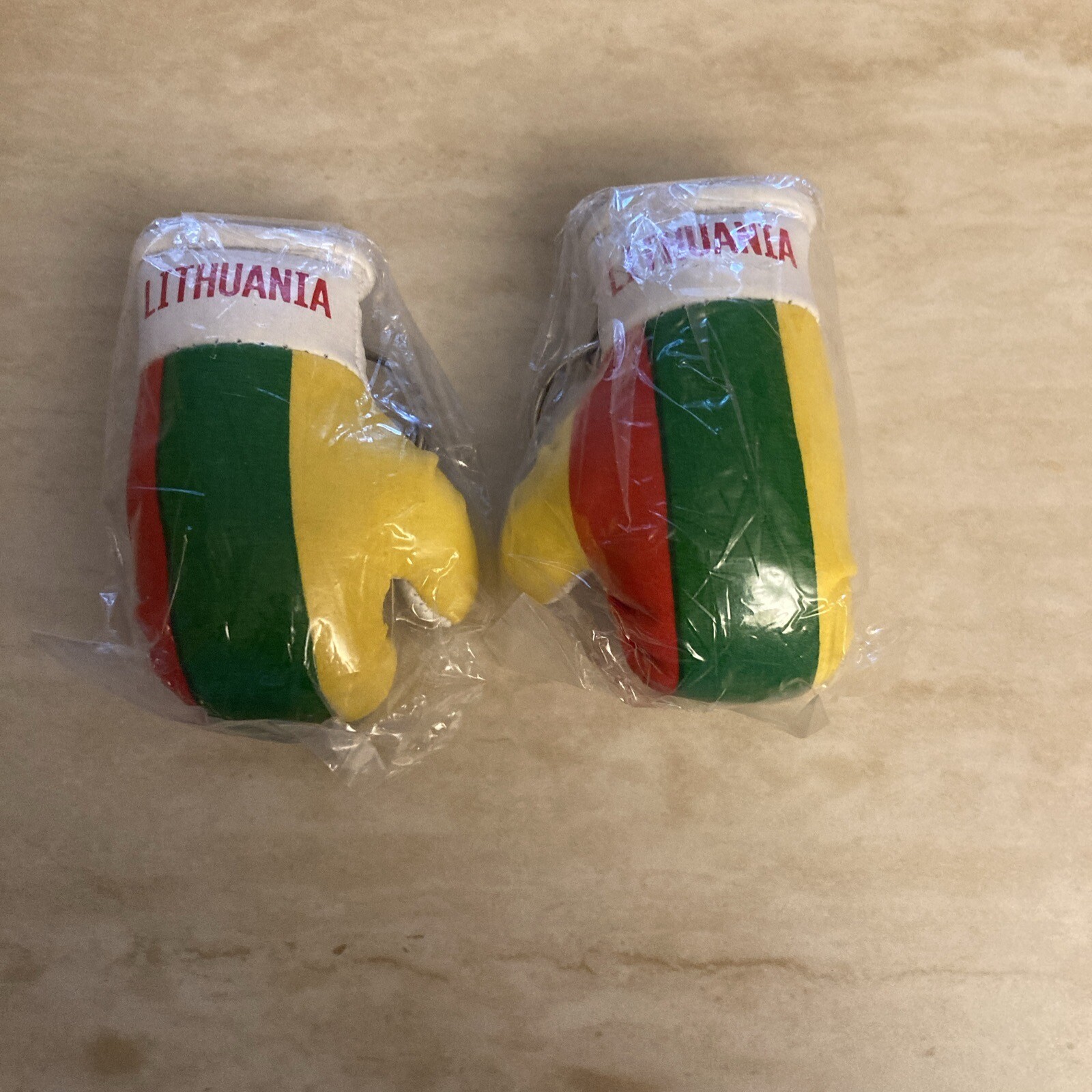 Lithuania Country Flag Mini Boxing Gloves Pair Keychains