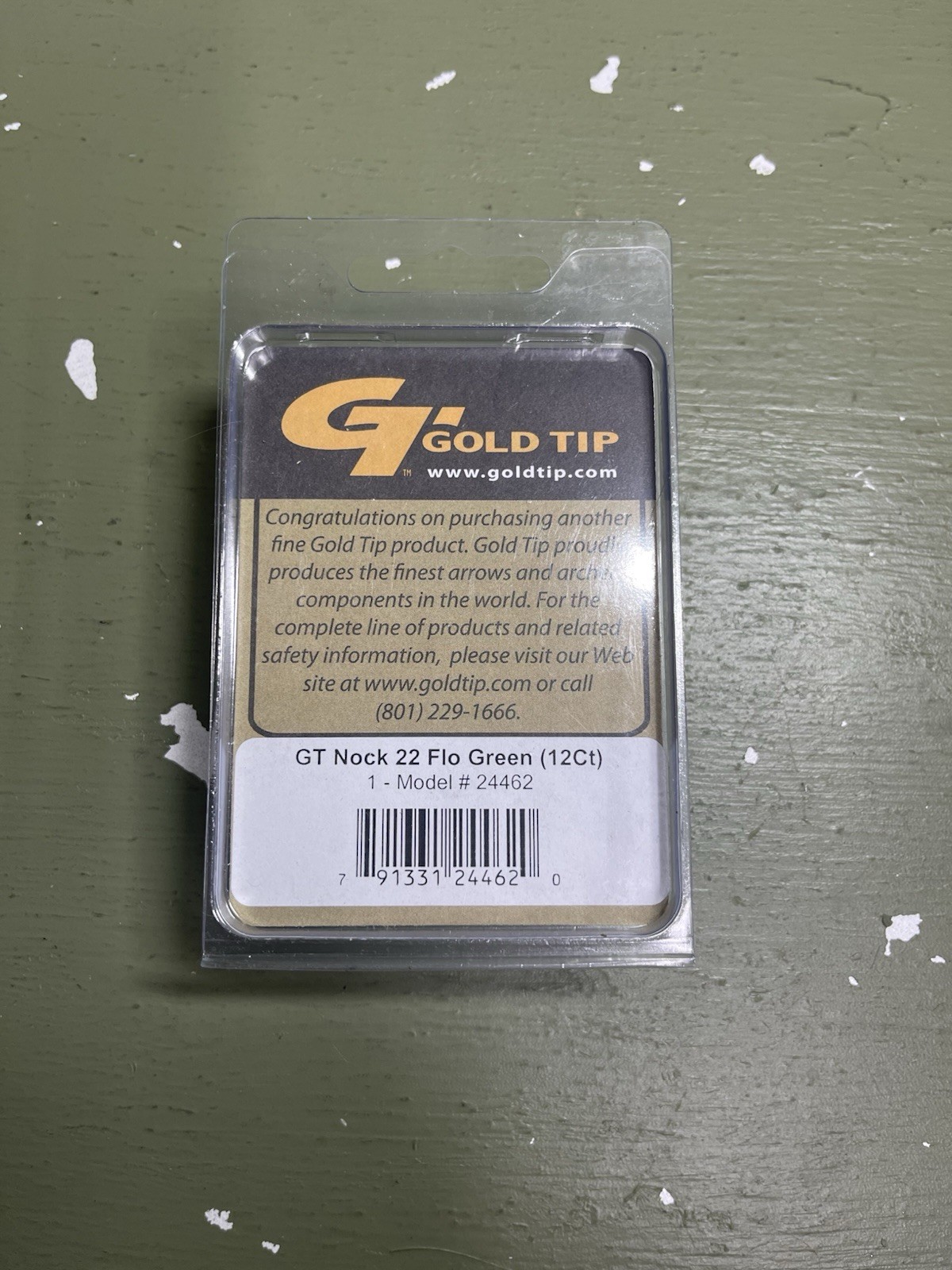 Gold Tip Nock 22 Flo Green (12ct).