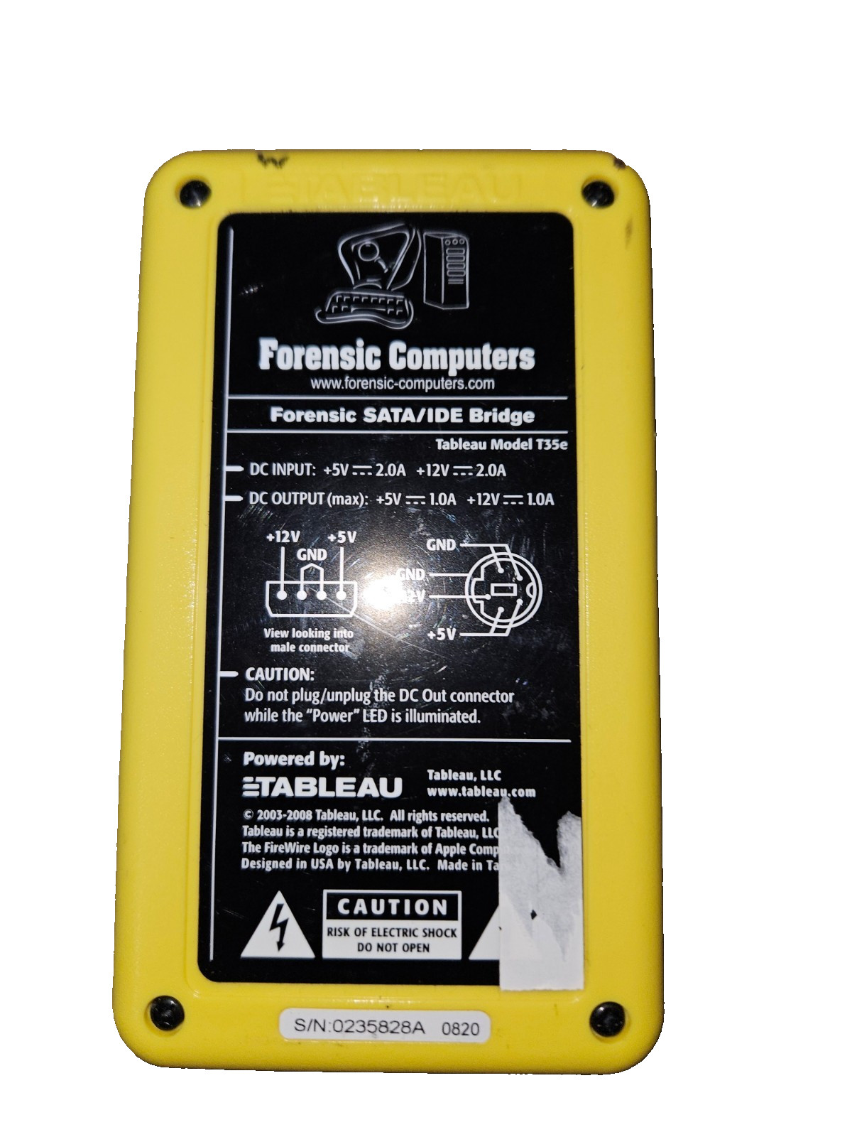 Tableau Digital Intelligence T35e UltraBlock Forensic SATA/IDE Bridge -Unit Only