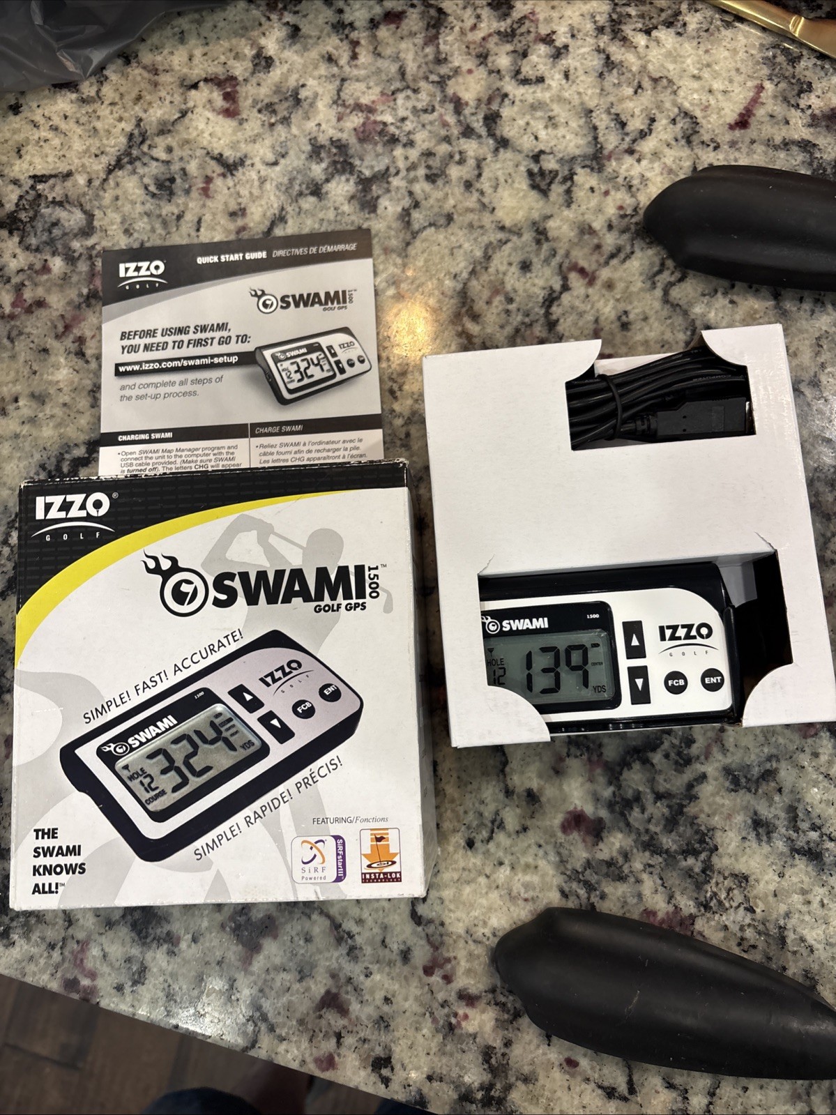 Swami GOlf GPS 1500 by IZZO Preloaded With Quick Guide