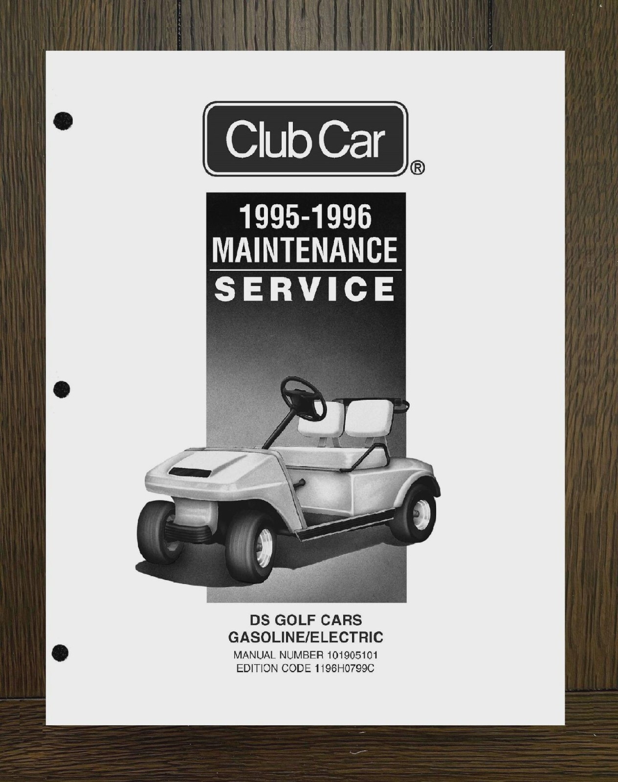 1995 1996 Gas-Electric Golf Cart Workshop Repair Manual Fits Club Car 543 Pages