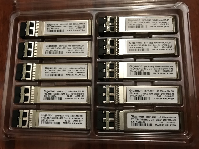 Gigamon SFP-532 10G FTLX8571D3BCL-GM 850nm, MM, SR price each