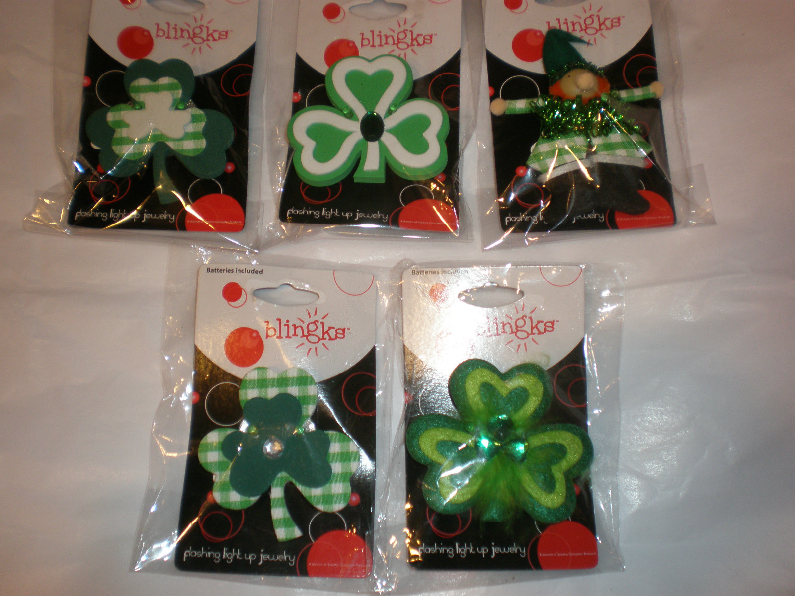 St. Patrick's Day Pin Each Sold Separate Blinks New