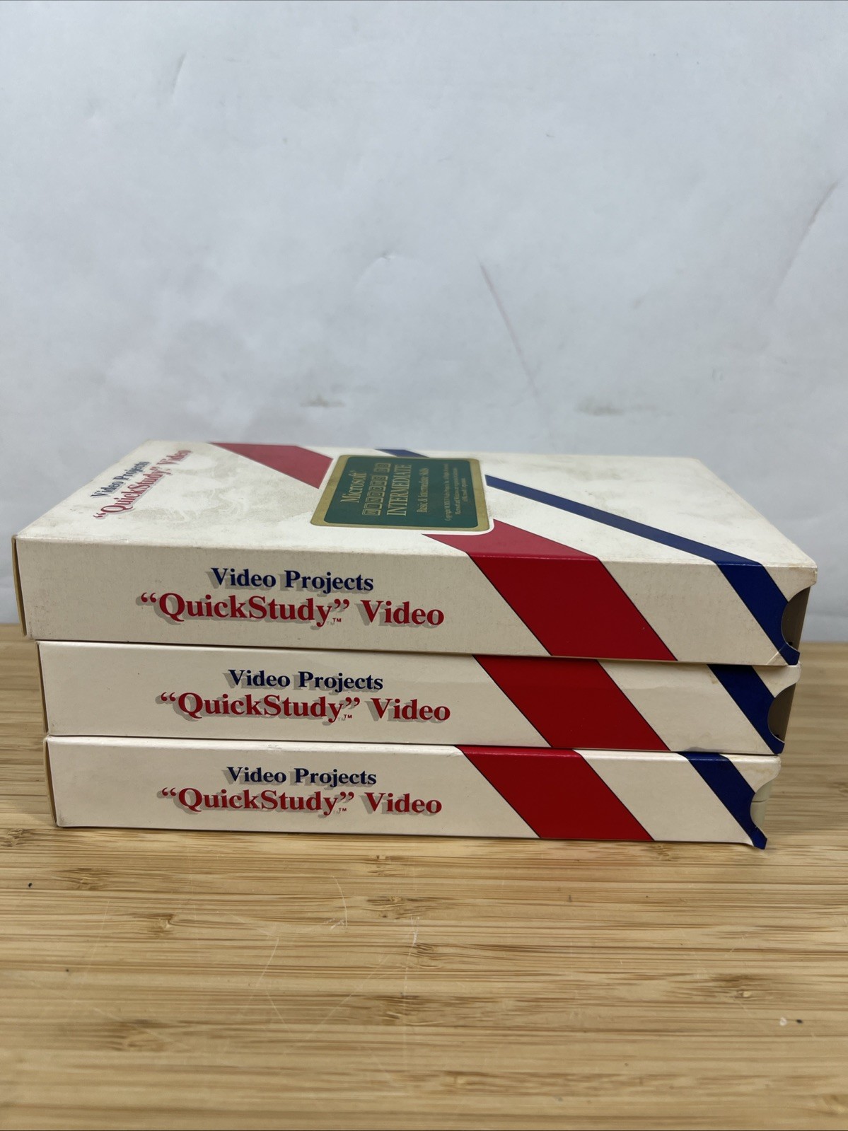 Vintage Microsoft Windows & Excel Training VHS Tapes QuickStudy Lot of 3