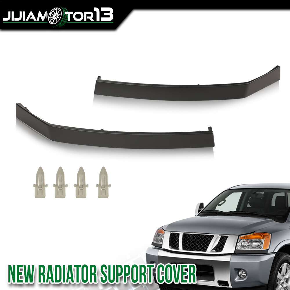 2*Headlight Molding Trim Lower Filler Fit For Nissan 2004-2015 Titan Armada QX56