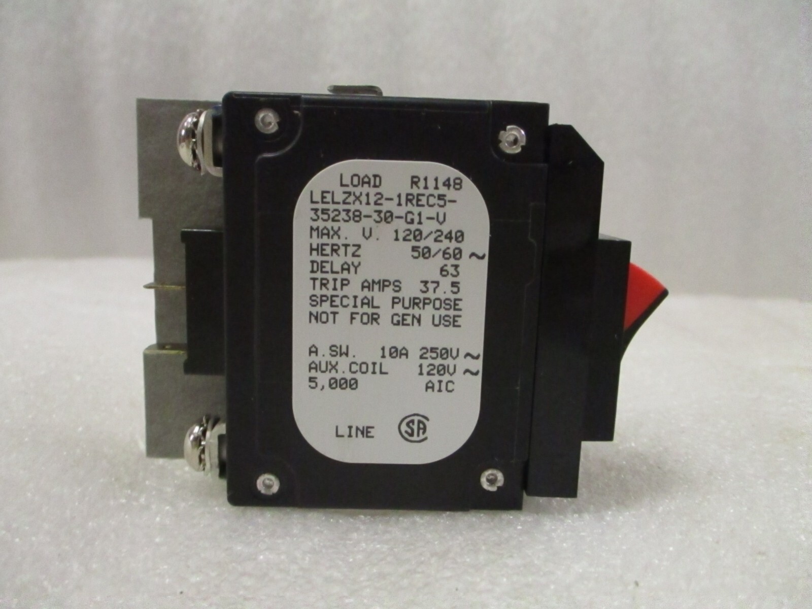 Sensata Airpax 30A Circuit Breaker LELZX12-1REC5-35238-30-G1-V (C03AA1)