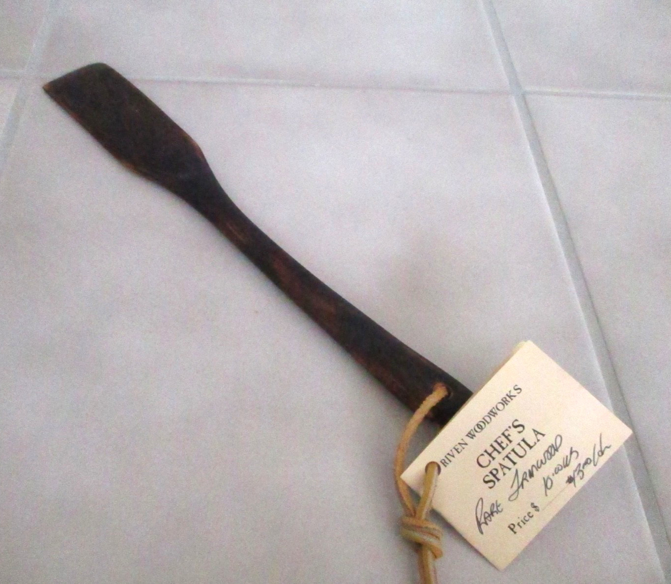 Riven Woodworks 12.5"  Wooden CHEFS Spatula New w/Tag