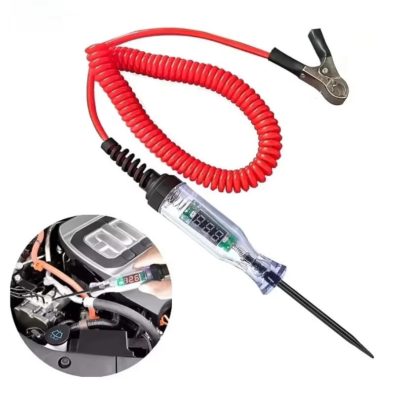 Digital Electric Voltage Circuit Tester Automotive Test Light Car Truck 6V12V24V