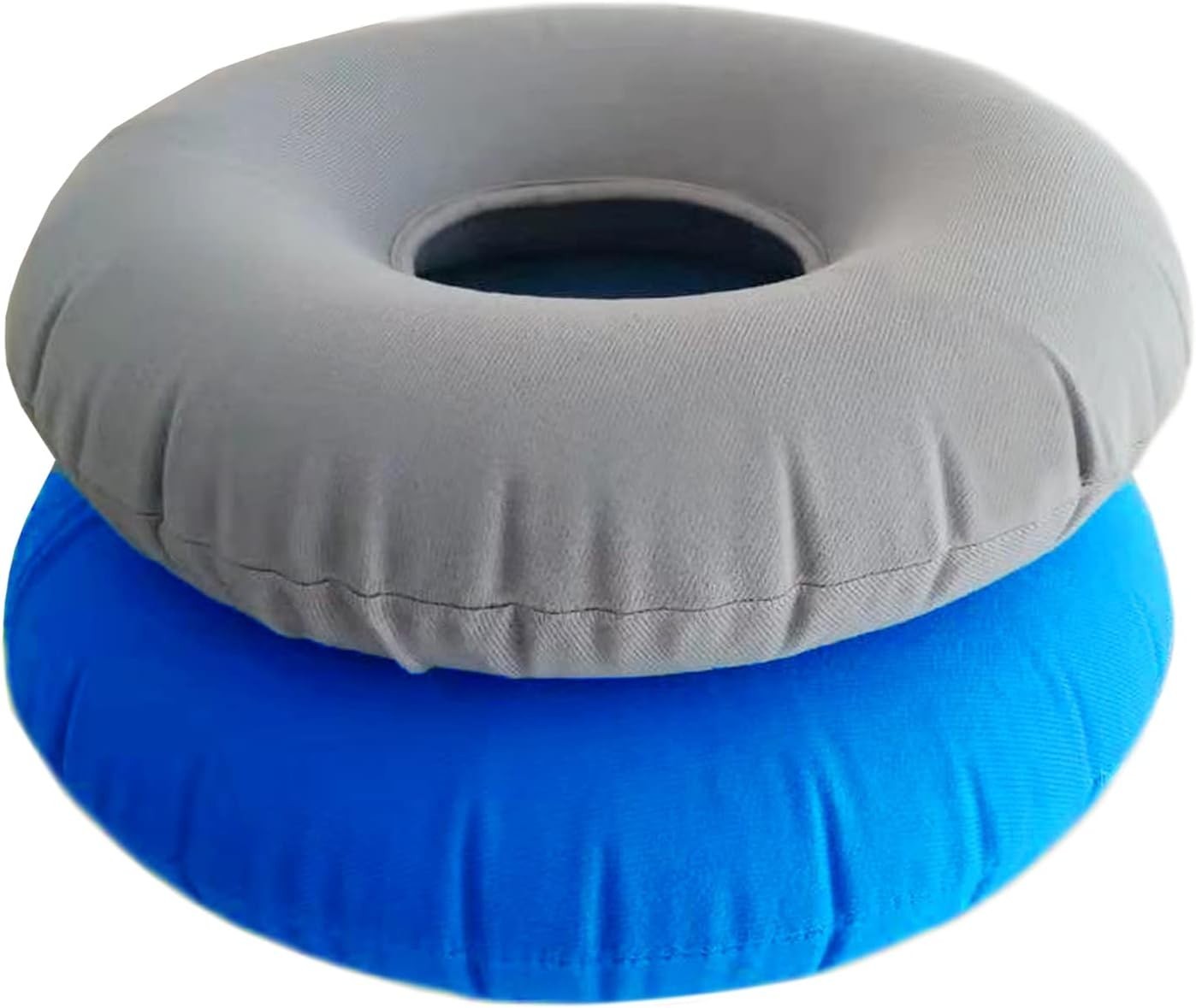 2 Pack Donut Pillow, Cushion Seat, Inflatable Ring with A Blue