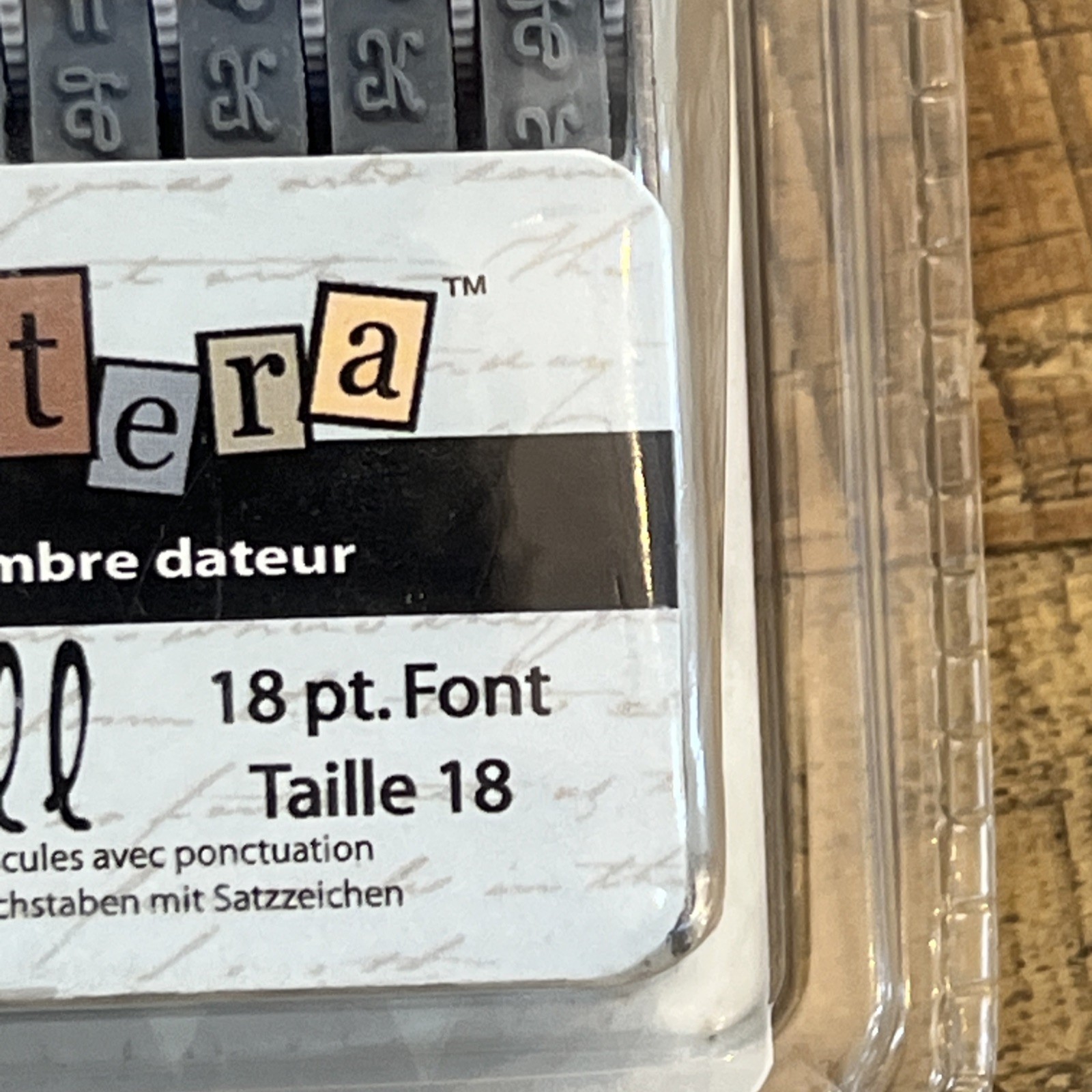 Provo Craft Etcetera Swell Rolling Stamp, 18 pt. Font Alphabetic