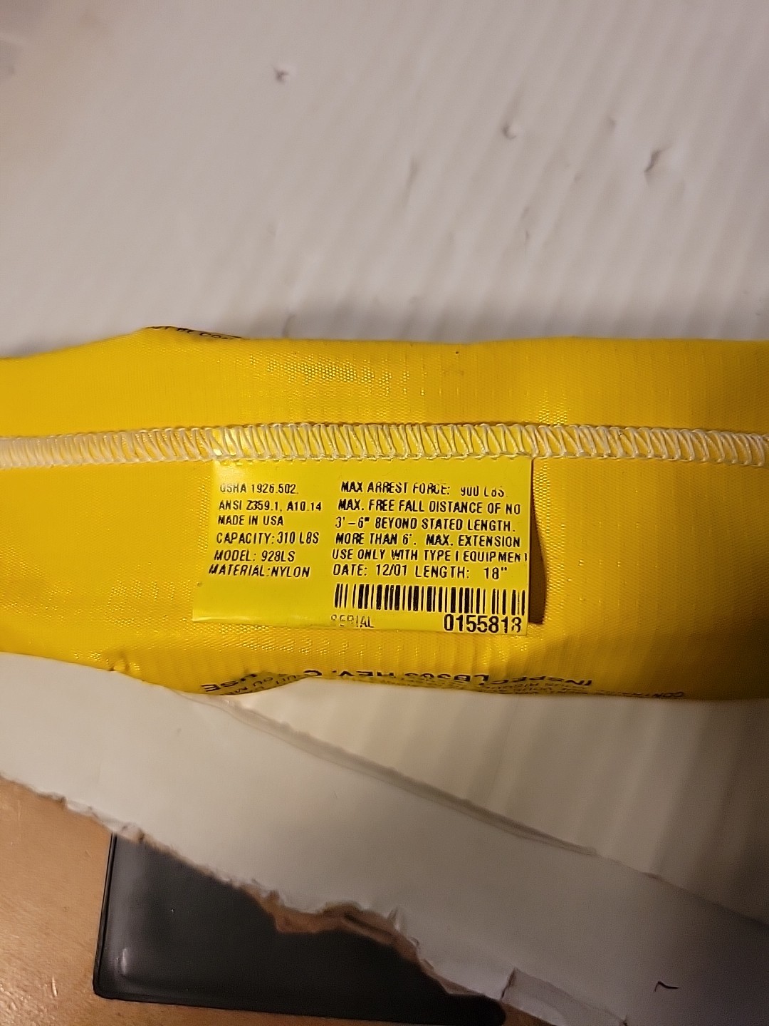 MILLER SOFSTOP SHOCK ABSORBER W/D-RING 18". 928LS