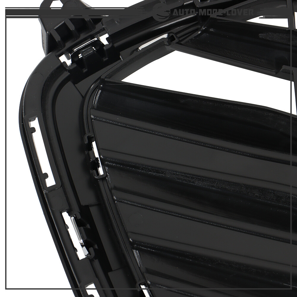 For Chevrolet Trax 2017-2021 Front Upper and Lower Grille Set Black Chrome 2PCS