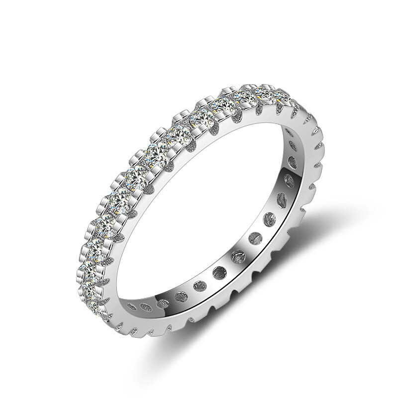 Women's 925 Sterling Silver Wedding Bridal Engagement Band Wedding Ring SR108