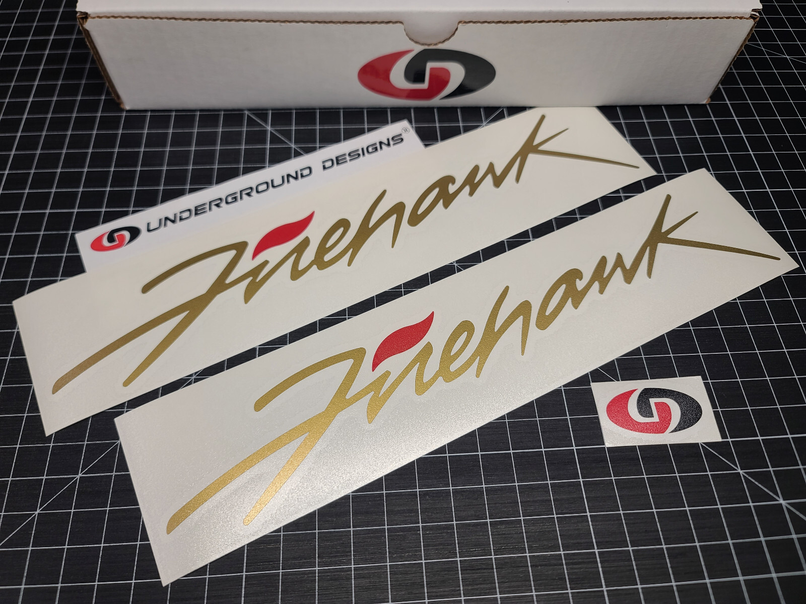 Firehawk Decals (2pk) Racing Door Rocker Stickers Fits Firebird Trans Am LTX LSX