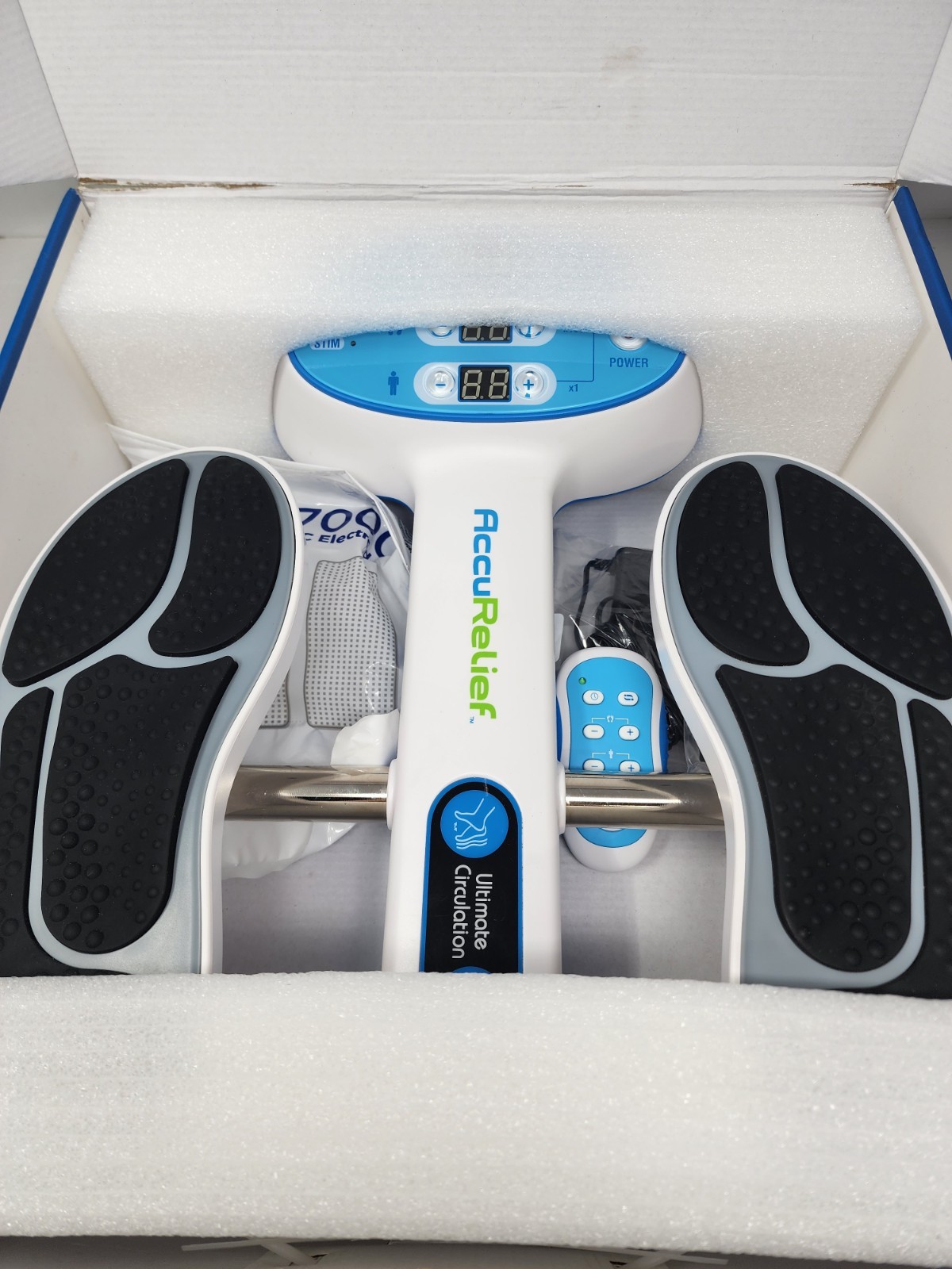 AccuRelief Ultimate Foot Circulator ACRL-5500 Remote Muscle Stimulator