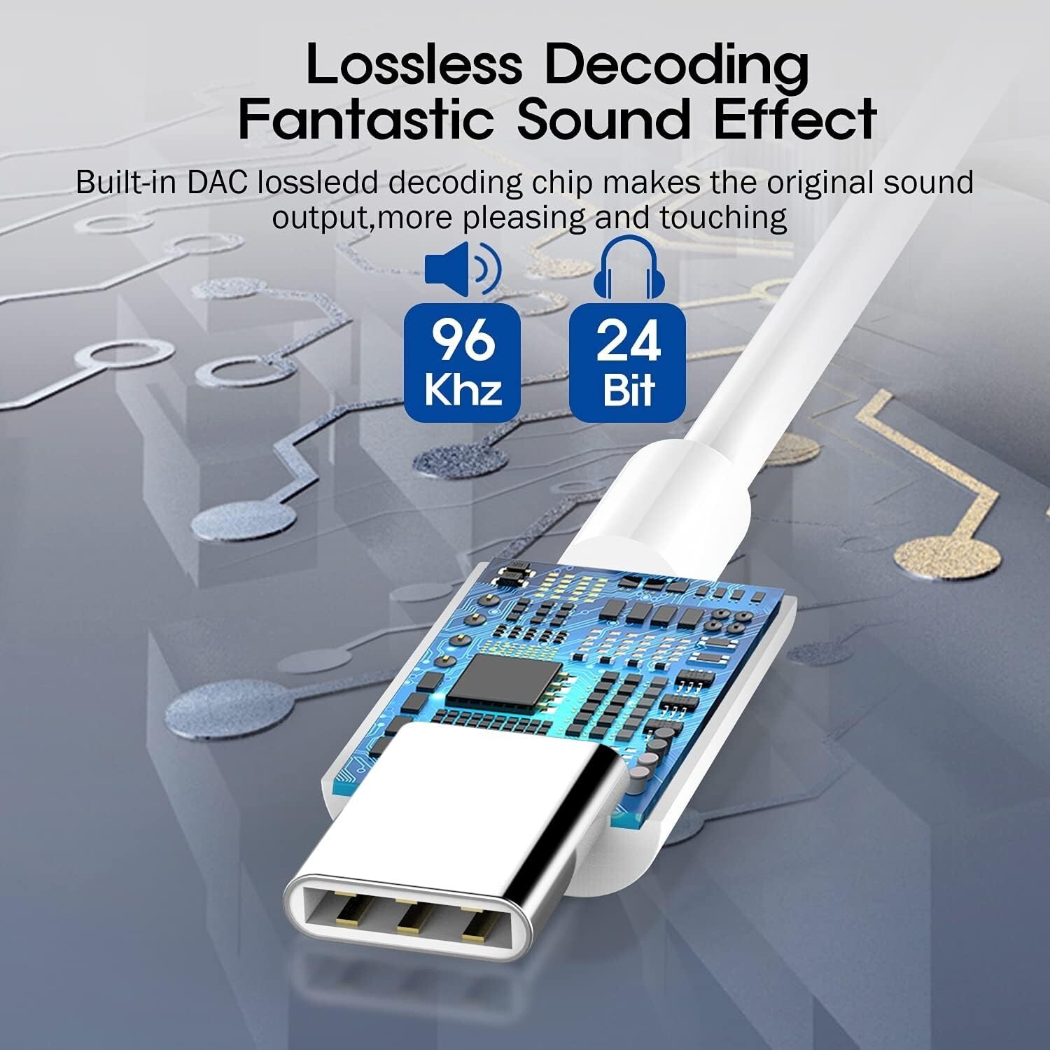 USB-C Type C Adapter Port to 3.5MM Aux Audio Jack Earphone Headphone Cable USB