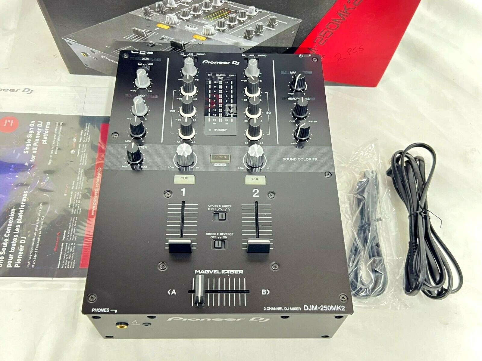Pioneer DJM-250MK2 2 Channel DJ Mixer With Independent Channel Filter #2706 (One