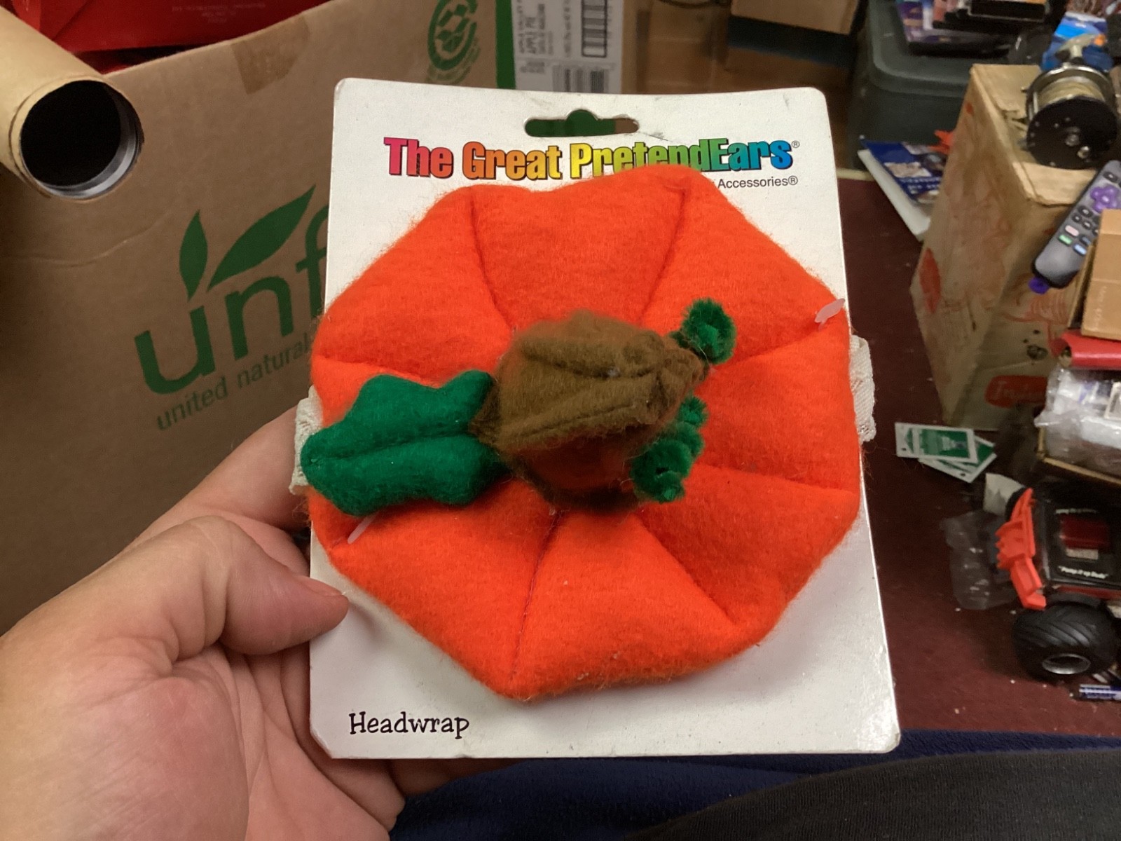 New The Great Pretendears Shriek Chic Infant / Toddler Pumpkin Headband