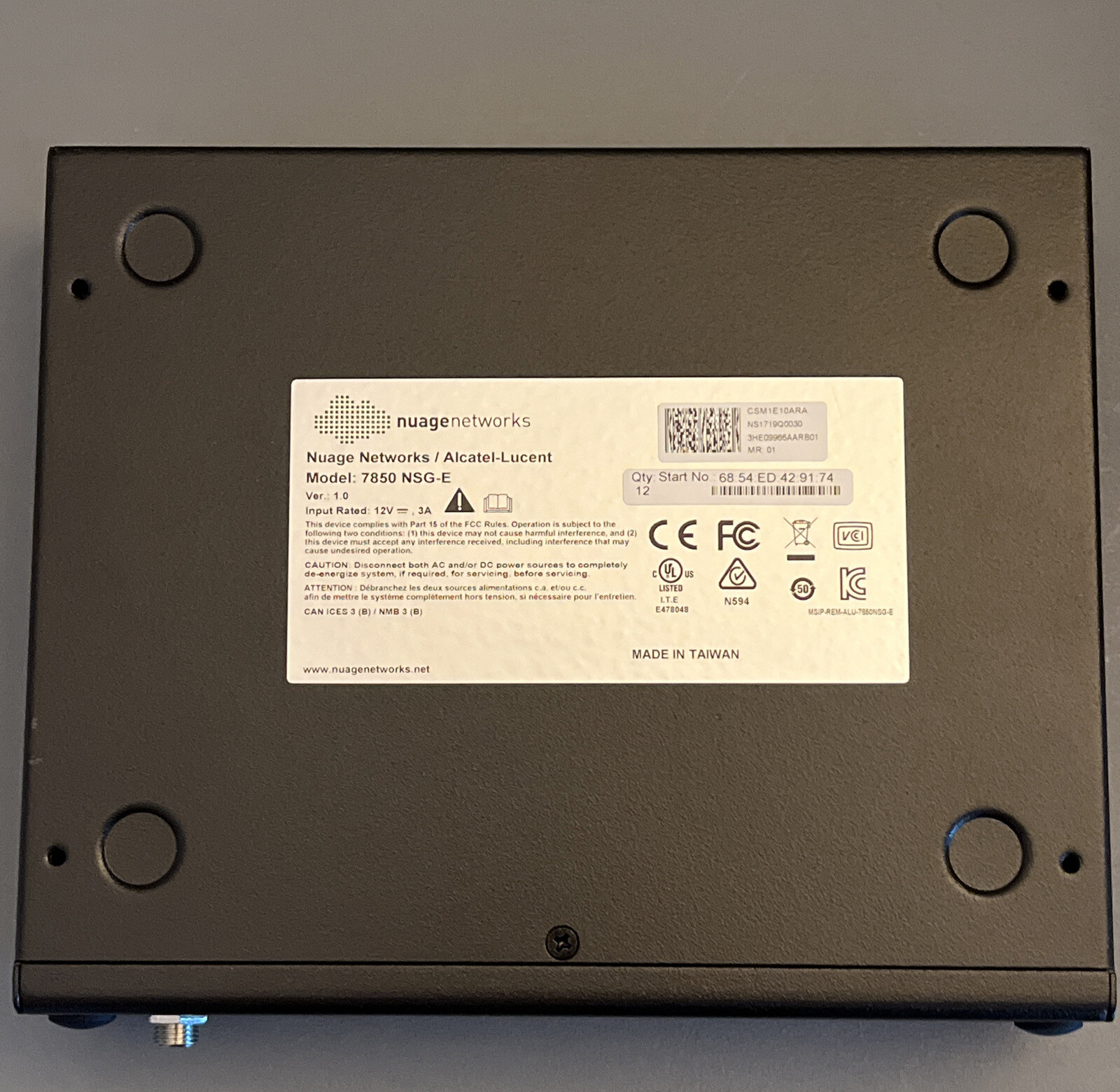 Nuage Networks / Alcatel-Lucent 7850 Network Services Gateway 7850 NSG-E