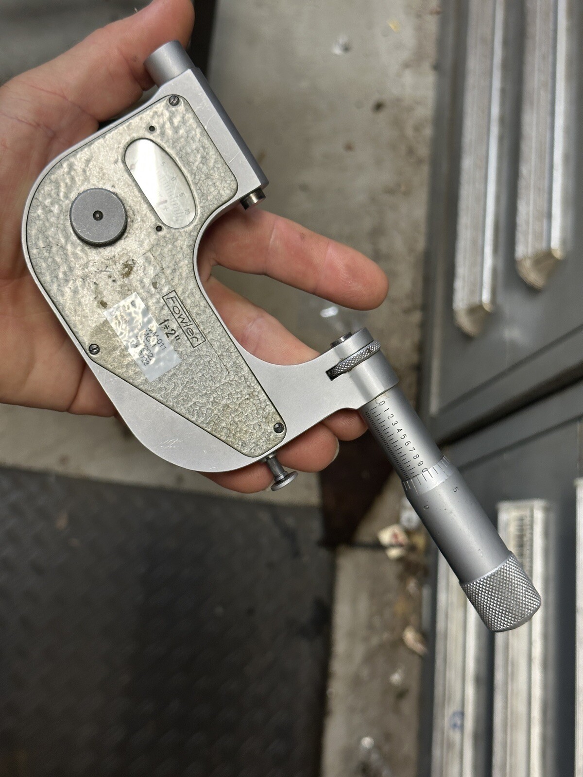 FOWLER / VIS 0-1” .0001” INDICATING MICROMETER COMPARATOR Machinist Tool Maker