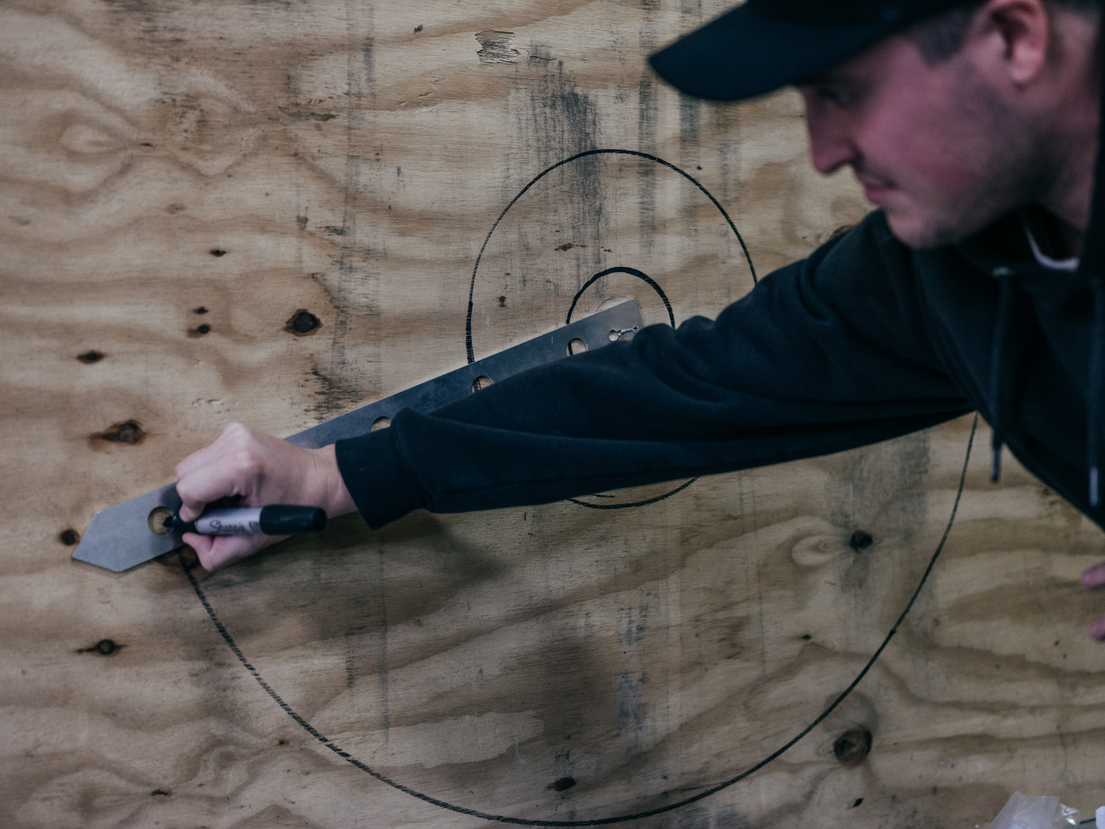 Swing Sports Axe Target Template Stencil - Throwing Knives and Axe Throwing Tool