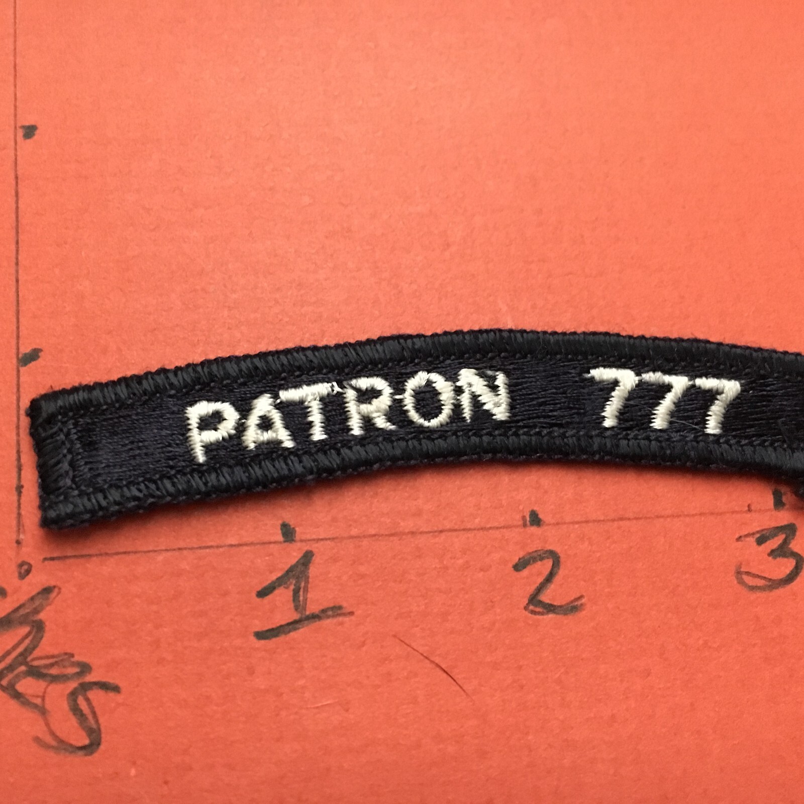 US NAVY SHOULDER STRIP TAB rocker Patch 12/1/22 Patron 777