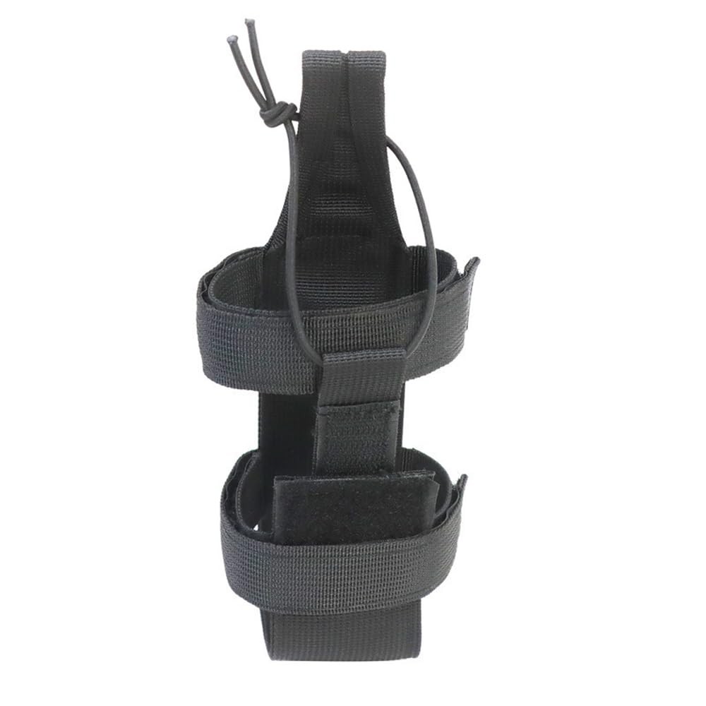 DraCra MOLLE Water Bottle Pouch Quick Access Lightweight Adjustable Black