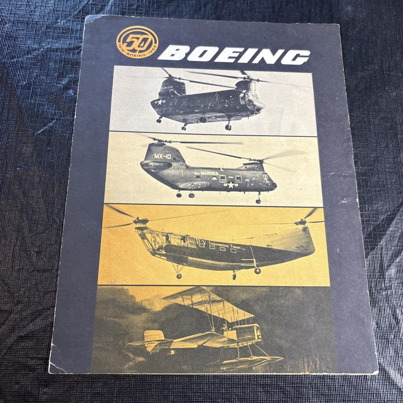 Vintage 1966 BOEING Helicopters Aviation Brochure