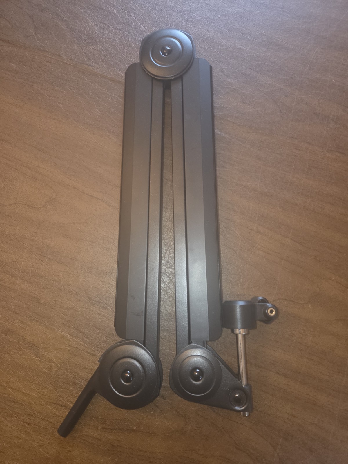 Black Height-Adjustable Microphone Boom Arm with Desk Clamp